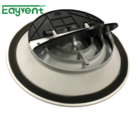 Diffuseur rond en aluminium épais anti-usure, réglable, pour ventilation de plafond de hôtel et bureau, système CVC, vente en gros