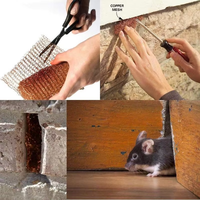Rouleau de contrôle des nuisibles en maille de cuivre Répulsif efficace pour les rongeurs et les souris Contrôle des rats et des rongeurs