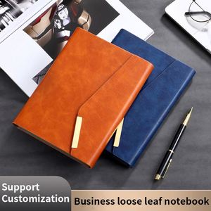 Custom Logo <b>Notebook</b> Business Cahiers 200 Pages <b>A5</b> 6 Ring Binder <b>Notebook</b> for Student Leather Journal Office <b>Notebook</b> - Product Image 2