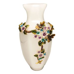 ภาพวาด jonquil บทความตกแต่งสำหรับแจกันหรือขวดโลหะพิวเตอร์กับงานฝีมือเคลือบงานฝีมือและศิลปะ - Product Image 1