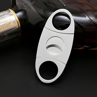 Couteau à cigares de luxe moderne et écologique à double lame, léger, accessoires haut de gamme, modèle de marque personnalisé
