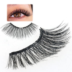 Vente en gros de faux cils magnétiques naturels doux réutilisables à étiquette privée, extensions de cils magnétiques 3D avec applicateur - Product Image 1