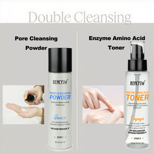 Kit Citron PHA & AHA : Poudre Nettoyante Exfoliante + Tonique à la Vitamine C – Exfoliation Douce & Hydratation pour Peaux Matures - Product Image 3