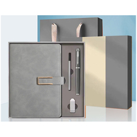 Carnet en cuir souple avec boucle en U PQ, coffret cadeau, carnet d'affaires en cuir personnalisé, carnets personnalisables, tissu écologique