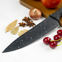 Offre Spéciale : Ensemble de 12 Couteaux de Cuisine en Acier Inoxydable Revêtu, Revêtement Antiadhésif Coloré, Conception Ambidextre, Longueur de Lame 8-9,9 pouces, Manche en PP