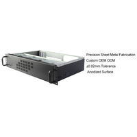 Boîtier de serveur rackable 2U à profondeur réduite, bon prix, châssis PC industriel, fabrication sur mesure en tôle, OEM