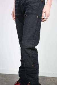 Jeans décontractés au genou en tissu double couche pour hommes de haute qualité personnalisés Slim <span class=keywords><strong>Lit</strong></span> pour hommes - Product Image 4