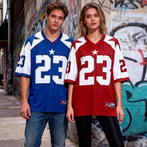 Camiseta de malla unisex de poliéster 100% de 200 g/m² de peso pesado, corte holgado, hombros caídos, manga corta, estilo oversize, novedad 2026 - Product Image 2