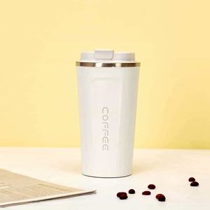 Simple 304 Stainless Steel <b>Coffee</b> Mug Portable Car Thermos Business Office Gift Dual-Drink Mug - Product Image 4
