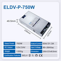 Machine d'équipement d'intérieur Hyrite AC à DC 12V 24V PFC facteur de puissance élevé LED pilote large tension d'entrée commutation LED alimentation