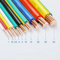 Câble Électrique Industriel BV de Qualité Supérieure à Alimentation Directe, Conducteur Solide en Cuivre Flexible Résistant à la Chaleur, Isolation PVC