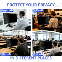 Protection d'écran anti-reflets amovible en PET de qualité supérieure, anti-espionnage bidirectionnel, pour Lenovo 34 pouces 21:9, filtre de confidentialité
