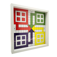 Jeu de dés Ludo de style européen en bois MDF, jeu de société classique pour la famille, les fêtes, les voyages, les enfants, cadeau