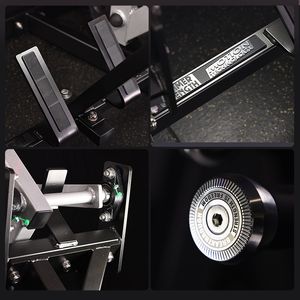 Banc de musculation plat à <span class=keywords><strong>action</strong></span> fractionnée avec plaques de poids Hummer, équipement de musculation complet pour salle de sport, banc de musculation commercial, F902 - Product Image 3
