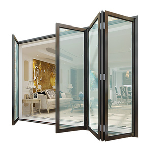 Pintu Lipat Aluminium NFRC, Penjualan Pabrik Terlaris, Profil Pintu Lipat Aluminium untuk Teras, Pintu Lipat Teras Standar AS - Product Image 1
