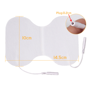 Patchs conducteurs en gel pour électrostimulateurs TENS/EMS, forme papillon - Product Image 2