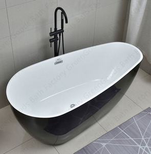 Baignoire ovale en acrylique sans cadre, de salle de bain écologique, en forme d'ellipse, <span class=keywords><strong>autoporte</strong></span>, nouvelle collection - Product Image 4