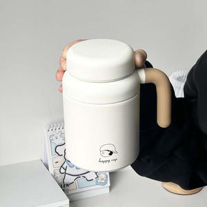 كوب قهوة صغير معزول صديق للبيئة |   زجاجة حرارية من الفولاذ المقاوم للصدأ مع مقبض مريح للاستخدام في المنزل أو السفر - Product Image 2