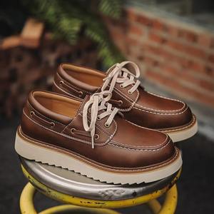 Drioshipping Vente en gros de chaussures de leadership en cuir Mocassins bateau Oxford à lacets pour hommes Chaussures décontractées classiques de haute qualité - Product Image 3