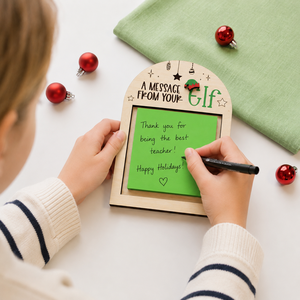 Custom Wooden Elf <b>Message</b> <b>Board</b> Christmas Countdown Note Display Kids Holiday Decoration Home Party Ornament - Product Image 4