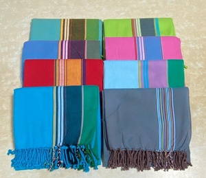 ผ้าขนหนูชายหาด Rudra Apparel Kikoy - ผ้าฝ้าย 100% เป็นมิตรกับสิ่งแวดล้อม แห้งเร็ว แบบอัดแน่น - Product Image 2