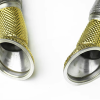 Sistem Knalpot Catback Downpipe Performa Suara Aktif Kustomisasi Pabrik dengan Ujung Serat Karbon untuk Ferrari SF90 3.9T