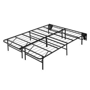 Marco de cama plegable de tamaño completo DB, plataforma de Metal negro con diseño de alto perfil, muebles de dormitorio duraderos para sala de estar - Product Image 3