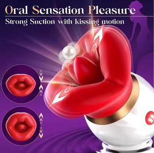 HotClitoral Langue Lécher Jouet 10 Aspiration Vibration Langue <span class=keywords><strong>Vibrant</strong></span> Licker Jouet G Spot Vibrateur Rose Jouet Vibrateur pour Femmes - Product Image 6