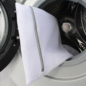 Sac à linge vintage pliable en maille polyester noire pour lingerie et <span class=keywords><strong>soutien</strong></span>-<span class=keywords><strong>gorge</strong></span>, pour paniers et rangement - Product Image 3