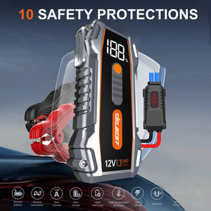 Умное пусковое устройство 1800А пиковый ток 20800мАч быстрая зарядка LED-фонарь для мотоциклов, автомобилей, грузовиков с ЖК-экраном, литиевая батарея - Product Image 6