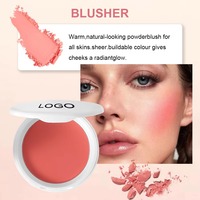 Palette de fard à joues en poudre naturelle végétalienne en promotion, marque privée, hautement pigmentée, waterproof, soyeuse, maquillage en gros