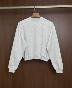 เสื้อสเวตเชิ้ตคอกลมโอเวอร์ไซส์สำหรับผู้หญิง Wanbao ผ้าฝ้ายเฟรนช์เทอร์รี่เนื้อนุ่ม ซับในเป็นมิตรกับสิ่งแวดล้อม เหมาะสำหรับฤดูใบไม้ร่วง/ฤดูหนาว - Product Image 2