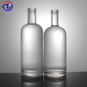 Botella de Vidrio Redonda Personalizada de 187ml, 500ml, 750ml con Corcho para Licores, Mezcal, <span class=keywords><strong>Bourbon</strong></span>, Whisky, Vodka, Tequila, Brandy, Ginebra - Product Image 5