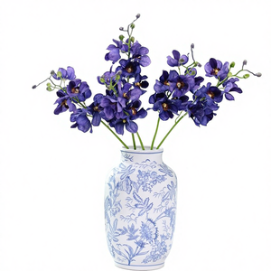 Fiore Artificiale in Seta Stampato in 3D, Decorazione per la Casa, Composizione Floreale, Orchidea, Bouquet Fatto a Mano, Design per Matrimoni, Fotografia Floreale - Product Image 1