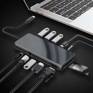 Concentradores USB C 12 en 1 4k, pantalla HD, <span class=keywords><strong>4</strong></span> puertos USB 3,0, estación de acoplamiento, Ethernet, adap multifunción para MacBook Pro, portátiles - Product Image 2