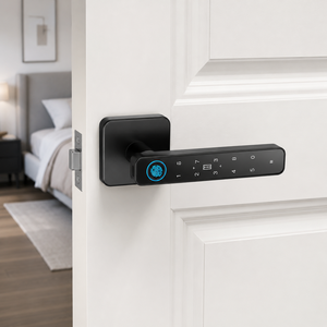 N197A Tuya TTlock for App Controlled Aluminum Digital Keyless Electronic Biometric Front Door Smart Fingerprint Lock - Product Image 1