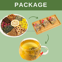 Thé détox au citron pour un ventre plat en 10 jours, thé aux herbes pour maigrir, complément alimentaire naturel pour perdre du poids, étiquette privée, sachet de thé personnalisé, OEM ODM