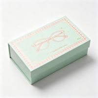 Boîte cadeau rigide magnétique avec logo personnalisé pour lunettes, boîtes d'emballage pour lunettes en carton rigide pour les petites entreprises