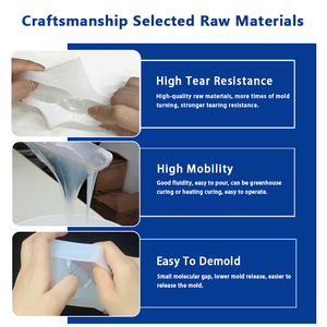 א + ב מזון כיתה rtv 2 גומי סיליקון נוזלי עבור סבון טיח gypsum שרף מלאכה עובש - Product Image 3