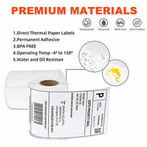 Etiquetas Adhesivas de Venta Directa Yalanpack, Rollo de Papel Térmico en Blanco Impermeable para Impresión Directa para Embalaje - Product Image 3