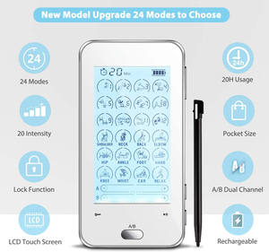 Almohadillas de electrodos para estimulador muscular EMS de certificación múltiple, máquina de terapia de <span class=keywords><strong>2</strong></span> canales, masajeador de unidad <span class=keywords><strong>Tens</strong></span> para aliviar el dolor corporal - Product Image 5