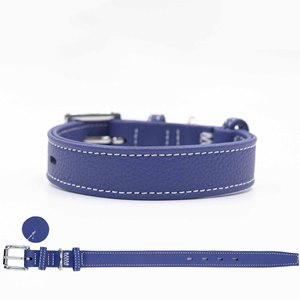 IStapromo Gifts Hot-selling <b>Pet</b> Accessories Cowhide Leather Muti-color Solid Durable Wide Luxury Cat Dog <b>Collar</b> - Product Image 5