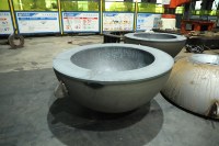 Tête d'hémisphère extra-épaisse en acier inoxydable certifiée ASME, anti-corrosion, haute pression, connexion par soudage pour applications marines et pétrolières