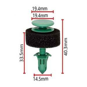 B223 25707329 màu xanh lá cây clip tự động nhựa ốc vít de cố định Des Talis de voiture Auto TRIM đẩy người lưu giữ Clip - Product Image 2