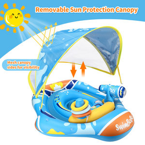 Flotteurs de piscine pour bébé Swimbobo, personnalisation, protection de l'environnement, tissu PVC, siège flottant pour enfant, flotteur <span class=keywords><strong>gonflable</strong></span> avec auvent - Product Image 3
