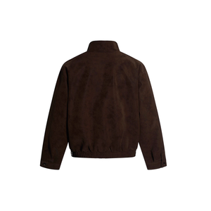<span class=keywords><strong>Veste</strong></span> de travail rétro américaine marron foncé pour hommes et femmes, nouveau design d'automne, manteau <span class=keywords><strong>Harrington</strong></span> polyvalent à col montant - Product Image 2