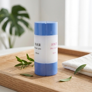 Bouteille de shampoing personnalisée avec logo, flacon cylindrique pour gel douche, flacon cosmétique rechargeable, ensembles de flacons de toilette de voyage - Product Image 6