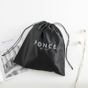 Bolsas de Regalo Ecológicas, Reciclables y Biodegradables, Personalizadas, de Satén de Algodón Orgánico con Relieve, Bolsas de Mano de Lujo con Cordón de Lino para el Hogar - Product Image 3