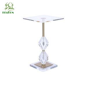 Tùy Chỉnh Hiện Đại Sang Trọng Bàn Cà Phê Bạc Phòng Khách Đồ Nội Thất Trang Trí Nội Thất Vuông Vàng Nhỏ Acrylic Dịch Vụ Bảng Cho Nhà - Product Image 1