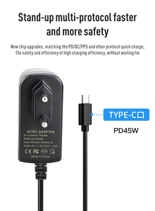 อะแดปเตอร์แปลงไฟแบบเร็วพิเศษ Eu Wall Plug Pd 45w Type c Usb สำหรับ <span class=keywords><strong>Nintendo</strong></span> Switch <span class=keywords><strong>2</strong></span> 3ds Xl Ds Lite Dsi แท่นชาร์จ - Product Image 4